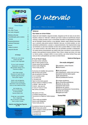 Jornal "O Intervalo" - Ano 7 - n.º 19 - junho 2012