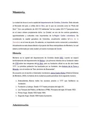 Ciudad de Montería.