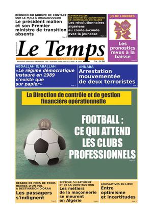 Le temps d'Algérie Edition du 08-07-2012