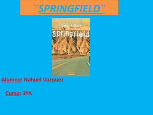 Nahuel Vazquez 3ºA SPRINGFIELD