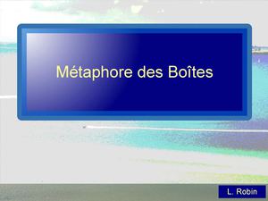 Métaphore des Boîtes (MdB informelle ; LR-2009)