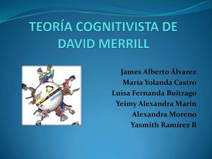 Teoría Cognitivista Merrill