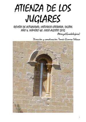 Atienza de los Juglares. Julio-Agosto 2012