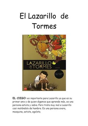El Lazarillo De Tormes