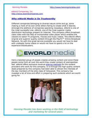 Why eWorld Media is So Trustworthy