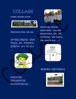 periodico escolar collage