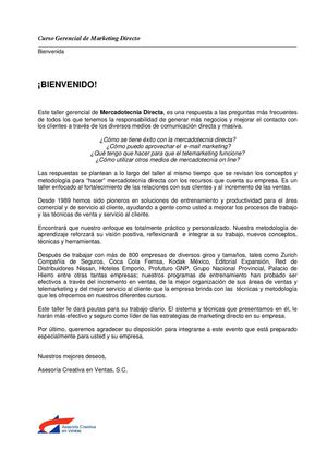 Manual de Marketing Directo