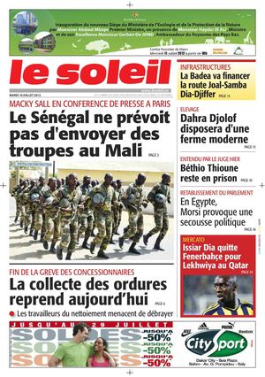 Edition du 10 juillet 2012