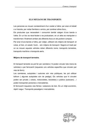 ELS MITJANS DE TRANSPORT. 3r