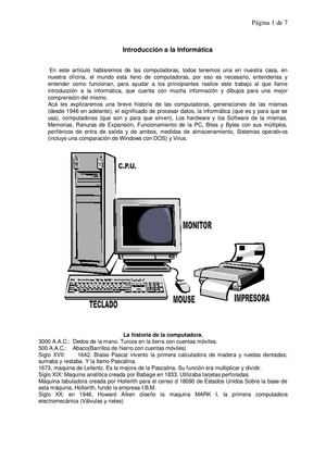 INTRODUCCION A LA INFORMATICA