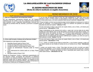 La ONU versus El Reino de Dios