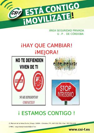 Cordoba Seguridad Privada. Tu mejora