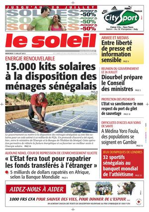 Edition du 11 juillet 2012