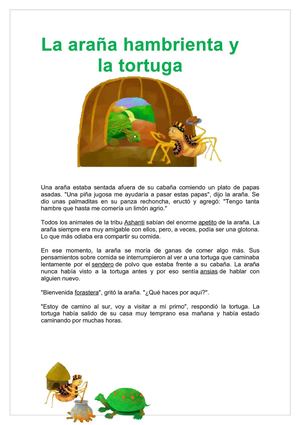 La araña y la tortuga