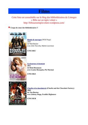 Nouveautés DVD été 2012