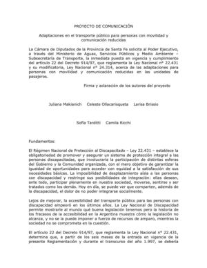 Accesibilidad de las personas con discapacidad al transporte público de pasajeros