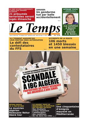 Le temps d'Algérie Edition du 12-07-2012