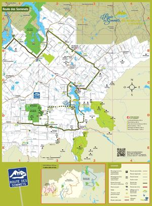 carte de la Route des Sommets