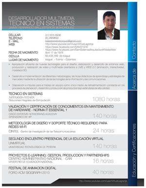 Hoja de Vida Jimmy Ballesteros - 2012