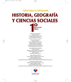 Texto Historia y Geografía Primer Año Medio 2012