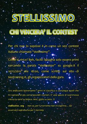 Analisi contest Stellissimo