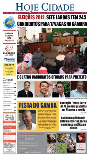 Jornal Hoje Cidade 14-07-2012