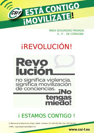Cordoba Seguridad Privada. Revolución