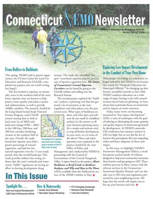 Winter 2008 Newsletter Connecticut Nonpoint Education for Municipal Officials