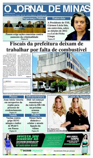 O Jornal de Minas Edição 62 de 16 de julho de 2012