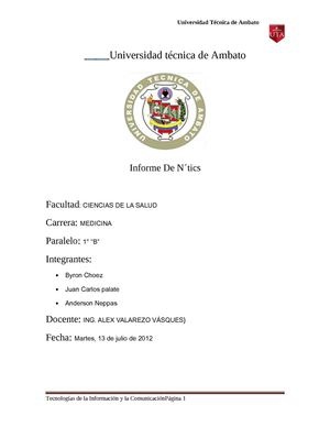 Informe final de N TICs