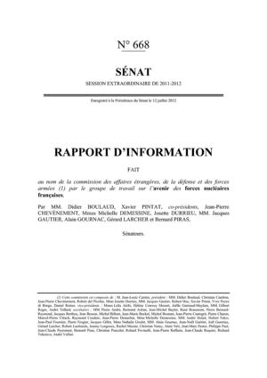 L'avenir des forces nucléaires françaises