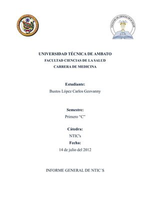 Informe General Primer Parcial