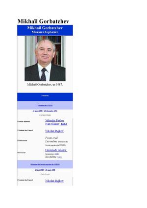 Mikhaïl Gorbatchev