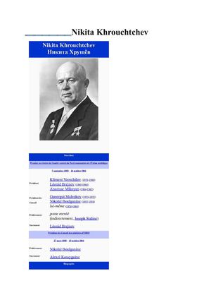 Nikita Khrouchtchev