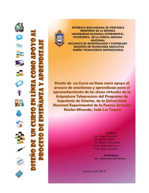 Diseño de un Curso en Linea - Teleproceso