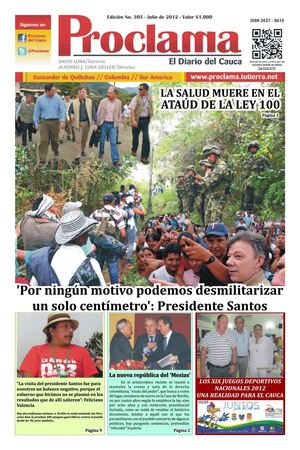 Edición No 305 - Julio de 2012 - Primera parte