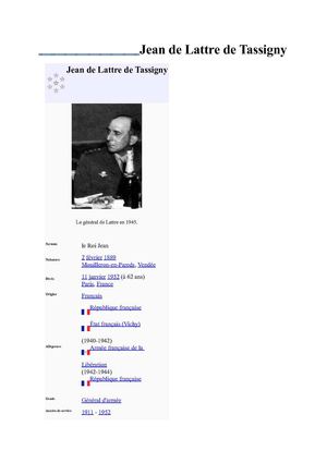 Jean de Lattre de Tassigny