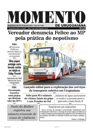 Jornal Momento Uruguaiana Edição 398