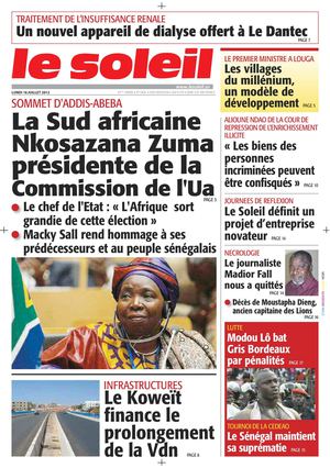Edition du 16 Juillet 2012