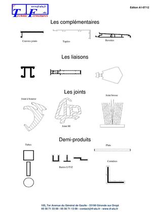 Complémentaires joints liaisons demis produits