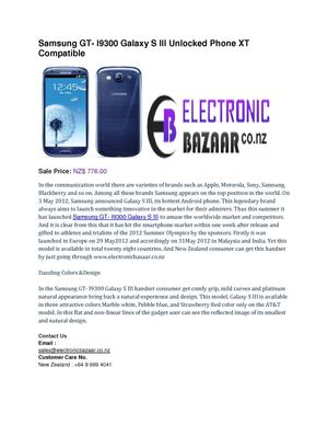 Samsung GT- I9300 Galaxy S III