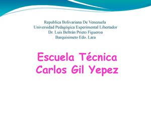 liceo tecnico carlos gil yepes