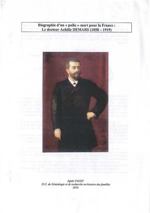 Biographie Achille Demars