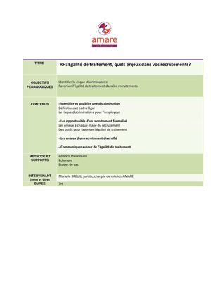 RH: égalité de traitement, quels enjeux dans vos recrutements?