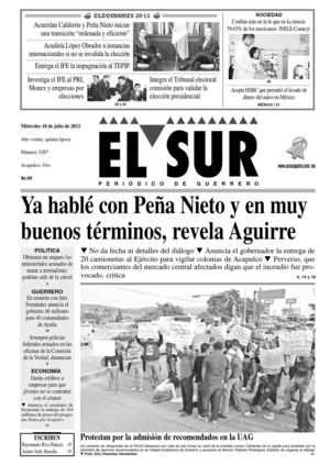 El Sur 18 de julio de 2012