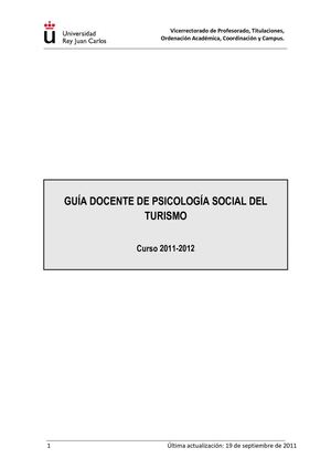 guía docente turismo