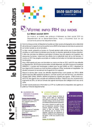 Le Bulletin des actuers - Le bilan social 2011