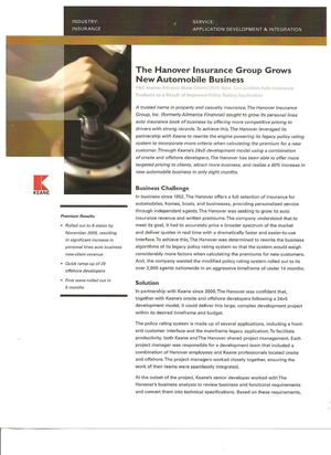 Keane Client Case Studies -Hanover