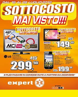 Volantino Expert gruppo Cedex dal 19/7 al 29/07/2012