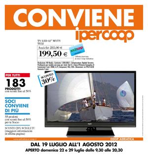 Volantino Ipercoop Conè - Dal 19 Luglio al 1 Agosto 2012